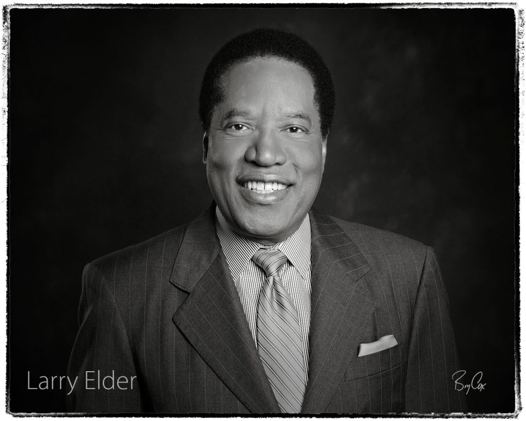 Larry Elder, portrait by Bry Cox