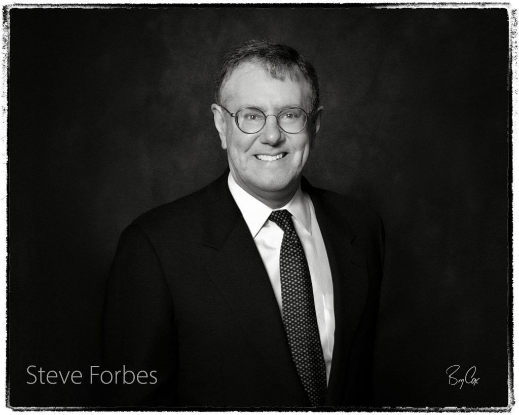 Steve Forbes, portrait by Bry Cox