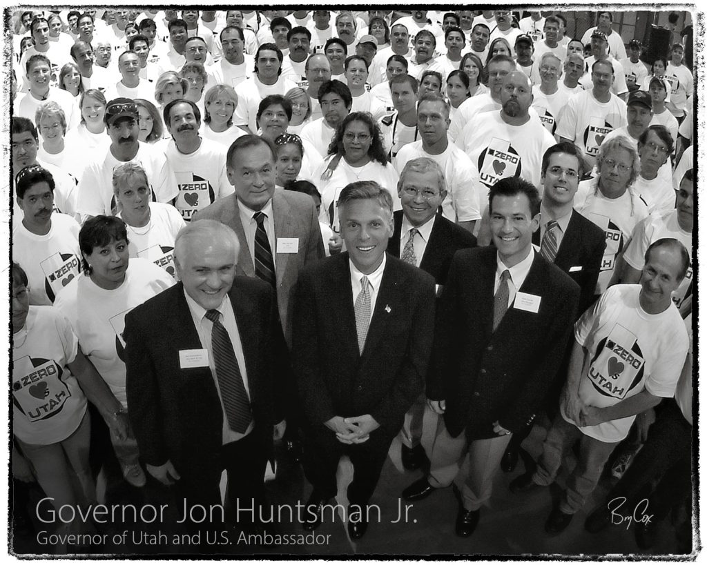 Governor Jon Huntsman Jr., portrait by Bry Cox